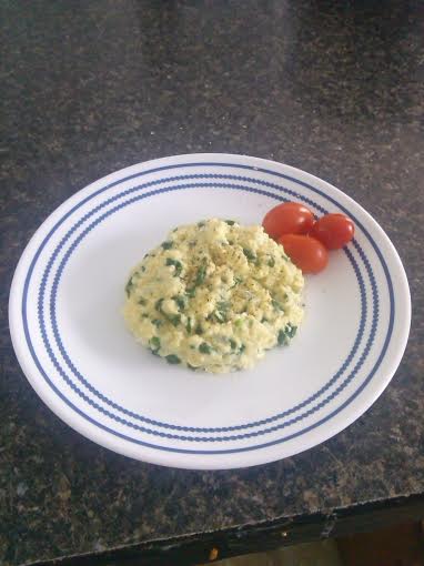 Creamy Goat Cheese and Spinach&nbsp;Eggs
